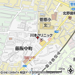 大阪府枚方市藤阪中町24-30周辺の地図
