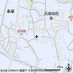兵庫県加古川市志方町永室311周辺の地図