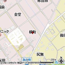 愛知県豊川市御津町広石横町周辺の地図
