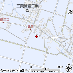 兵庫県加古川市志方町永室647周辺の地図