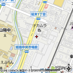 姫路市中央卸売市場鮮魚部仲卸業者浜野康弘周辺の地図
