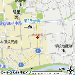 成道寺前周辺の地図