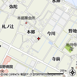 愛知県豊川市三上町兼帯周辺の地図