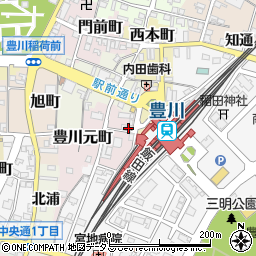 愛知県豊川市豊川元町2周辺の地図