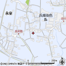 兵庫県加古川市志方町永室245周辺の地図