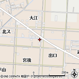 愛知県西尾市一色町治明宮後10-1周辺の地図