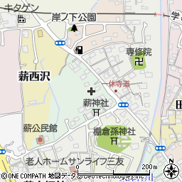 京都府京田辺市薪東沢周辺の地図