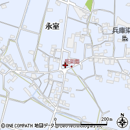 兵庫県加古川市志方町永室287周辺の地図