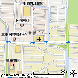 大阪府高槻市川添2丁目1周辺の地図