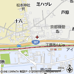 京都府城陽市市辺西川原106周辺の地図