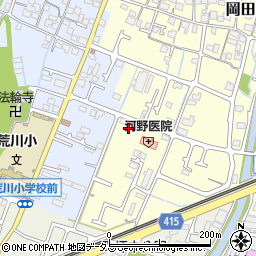 兵庫県姫路市岡田604-7周辺の地図