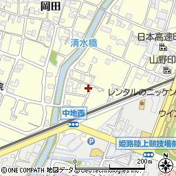 兵庫県姫路市岡田693-15周辺の地図