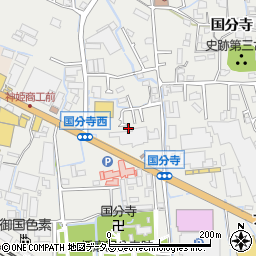 兵庫県姫路市御国野町国分寺164-10周辺の地図