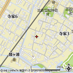 三重県鈴鹿市寺家周辺の地図