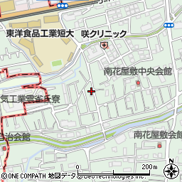 兵庫県川西市南花屋敷4丁目20-3周辺の地図