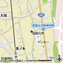 愛知県武豊町（知多郡）冨貴（篭田）周辺の地図