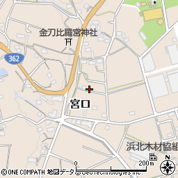 静岡県浜松市浜名区宮口1853-2周辺の地図