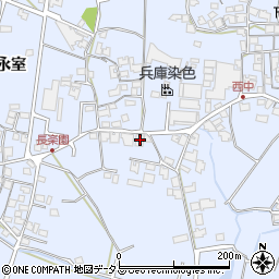 兵庫県加古川市志方町永室77周辺の地図