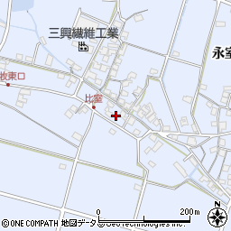 兵庫県加古川市志方町永室651周辺の地図