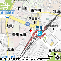 佐鳴予備校高等部　豊川駅前校周辺の地図