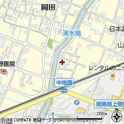 兵庫県姫路市岡田693-6周辺の地図