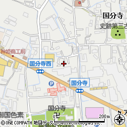 兵庫県姫路市御国野町国分寺165-19周辺の地図