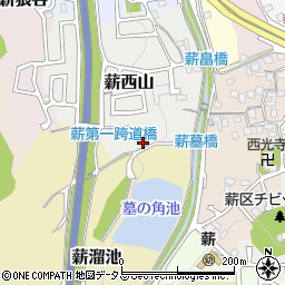 京都府京田辺市薪西山6周辺の地図