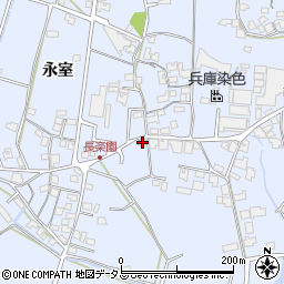 兵庫県加古川市志方町永室295周辺の地図