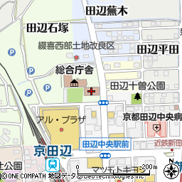 田辺保健所周辺の地図