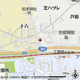 京都府城陽市市辺西川原104周辺の地図