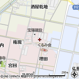 愛知県西尾市一色町池田八王寺周辺の地図