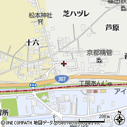 京都府城陽市市辺西川原102-5周辺の地図