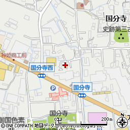 兵庫県姫路市御国野町国分寺165-18周辺の地図