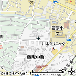 大阪府枚方市藤阪中町17-5周辺の地図
