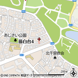 大阪府吹田市藤白台4丁目33-5周辺の地図