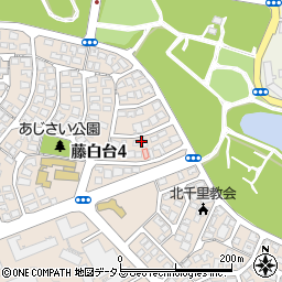 大阪府吹田市藤白台4丁目33周辺の地図