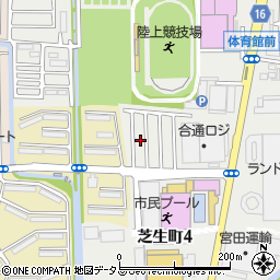 大阪府高槻市芝生町4丁目37周辺の地図