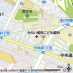 愛知県豊川市若宮町46周辺の地図