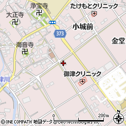 御津広石郵便局周辺の地図