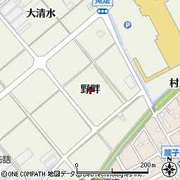 愛知県豊川市白鳥町（野畔）周辺の地図