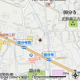 兵庫県姫路市御国野町国分寺165-15周辺の地図