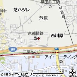 京都府城陽市市辺西川原83周辺の地図