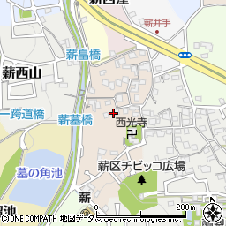 京都府京田辺市薪井手周辺の地図