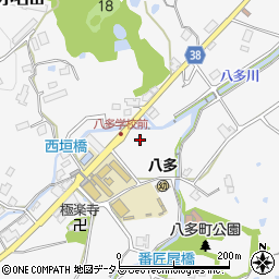 兵庫県神戸市北区八多町周辺の地図