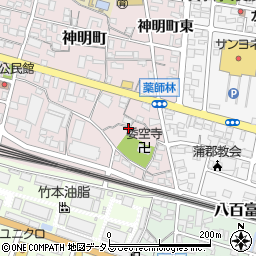 愛知県蒲郡市神明町6周辺の地図