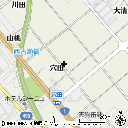 愛知県豊川市白鳥町周辺の地図