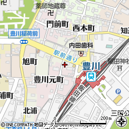 愛知県豊川市豊川元町41周辺の地図