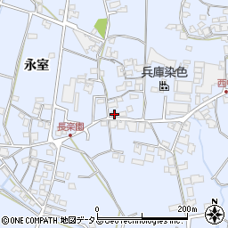 兵庫県加古川市志方町永室251周辺の地図