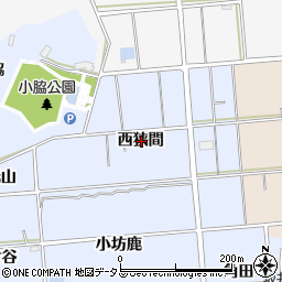 愛知県常滑市坂井西狭間周辺の地図