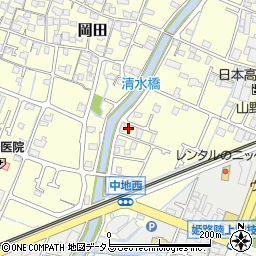 兵庫県姫路市岡田693-5周辺の地図